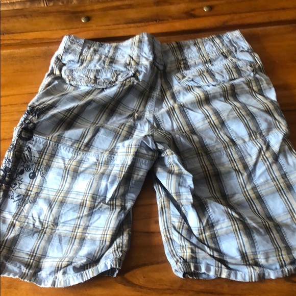 Blue plaid shorts - Picture 4 of 4